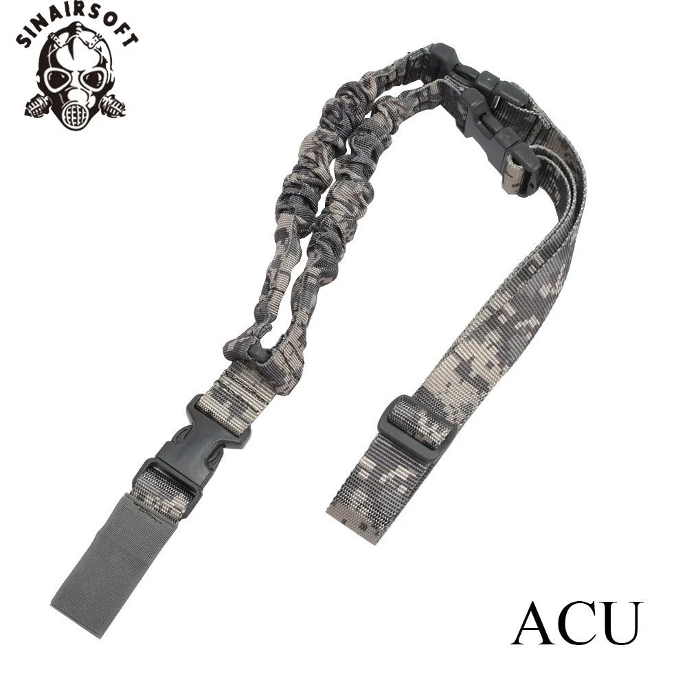 SINAIRSOFT-Cinturón táctico de nailon multifunción, sistema de eslinga ajustable de un punto Airsoft, correa para Rifle, caza, CS, juego de guerra - imagen 3