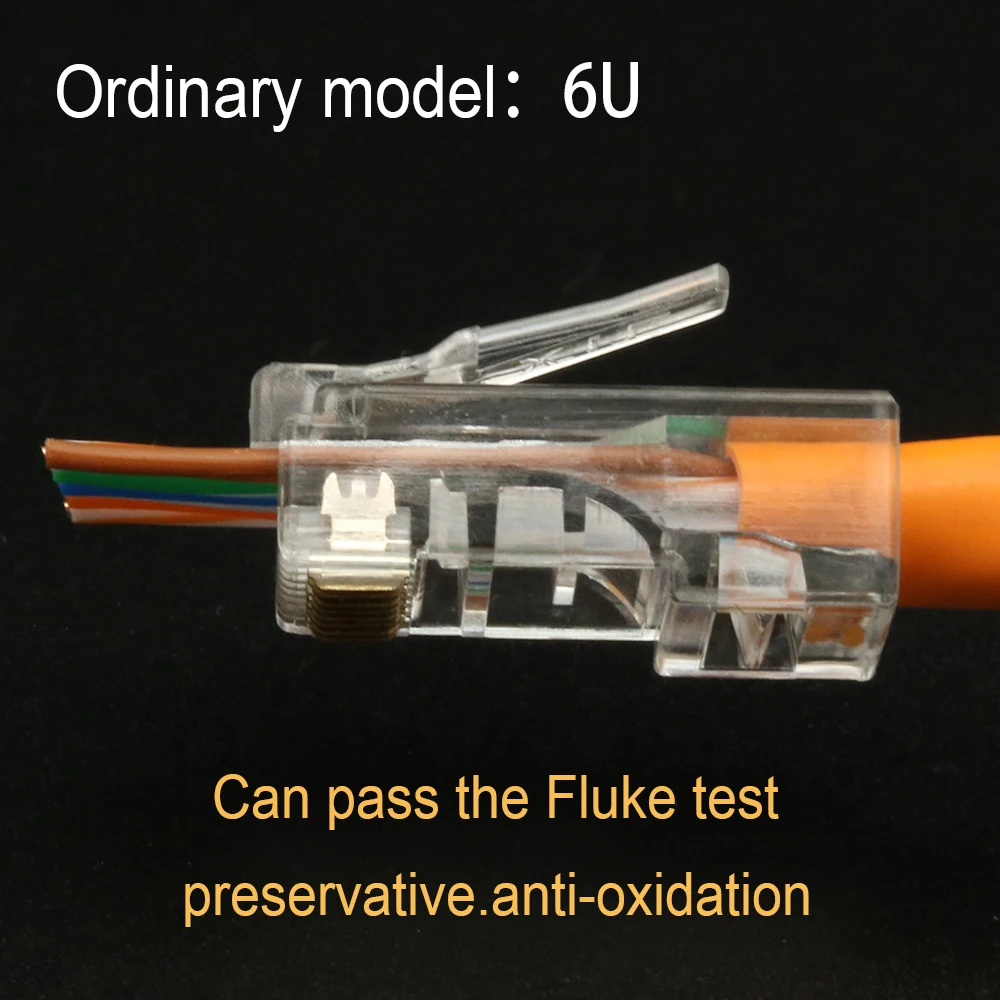 Xintylink-conector rj45, conector rj 45, rg cat5, cat5e, conector de red keystone, utp, cable ethernet, lan modular, 20/50/100 Uds. - imagen 4