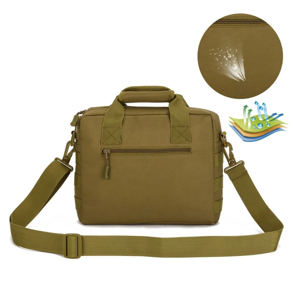 Mochila táctica militar, bolso de mano de 10 pulgadas, IPad 4, impermeable, nailon, hombro, pesca, deportes, bolsa de mensajero del ejército - imagen 3