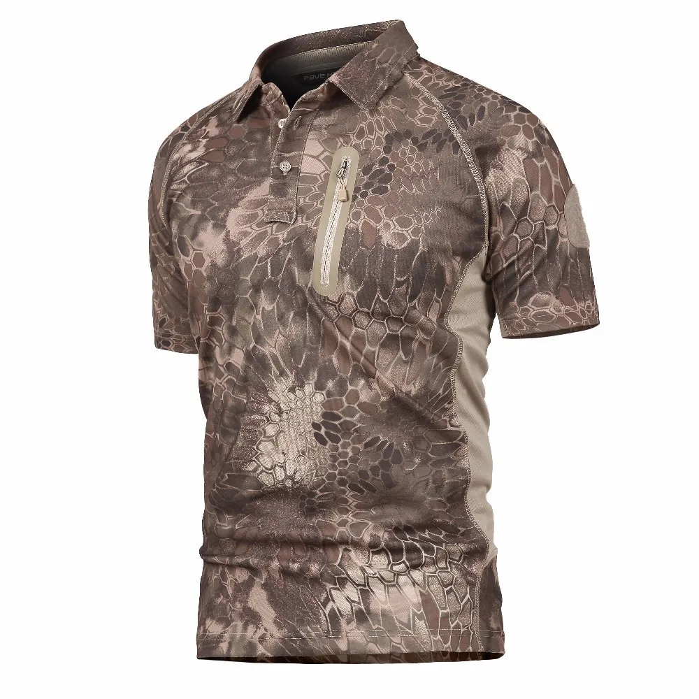 Camisa táctica de camuflaje para hombre y mujer, ropa de entrenamiento militar de combate de secado rápido, monos de senderismo para campamento al aire libre, Tops de trabajo de verano - imagen 5