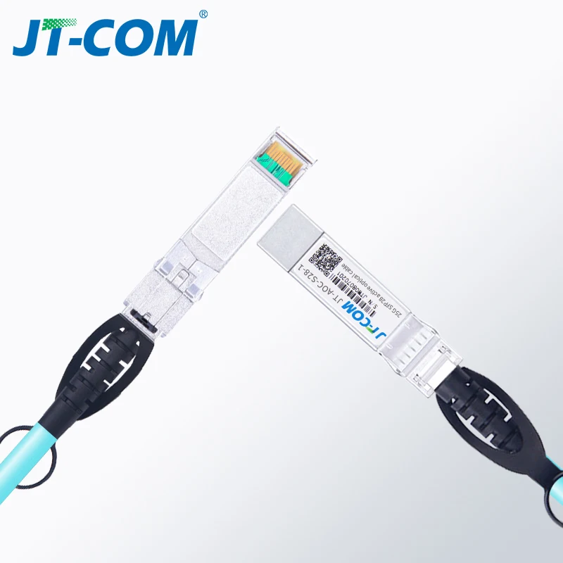 Cable de fibra de 25G SFP28 a SFP28 AOC, módulo SFP OM3, Cable óptico activo, soporte de longitud personalizada, 1m, 3m, 5m, 10m, 20m, 30m - imagen 2