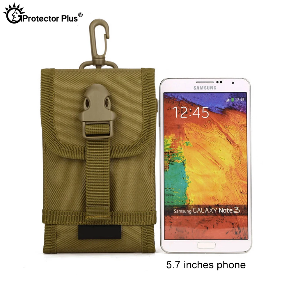 Bolsa de fijación PROTECT PLUS para hombre, conjunto de teléfono móvil de 5,8 pulgadas, sistema táctico MOLLE, bolsa de accesorios, bolsas de viaje para escalar y senderismo - imagen 3