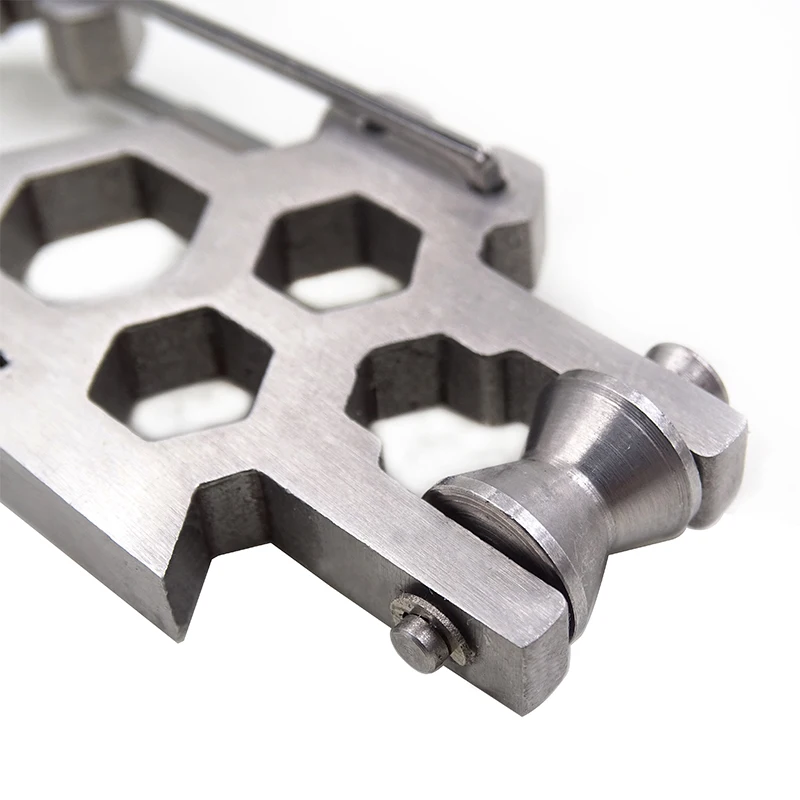 Mosquetón de escalada en roca Militar, polea de acero inoxidable para montañismo, hebilla colgante, sistema de polea, mosquetón para llaves - imagen 3