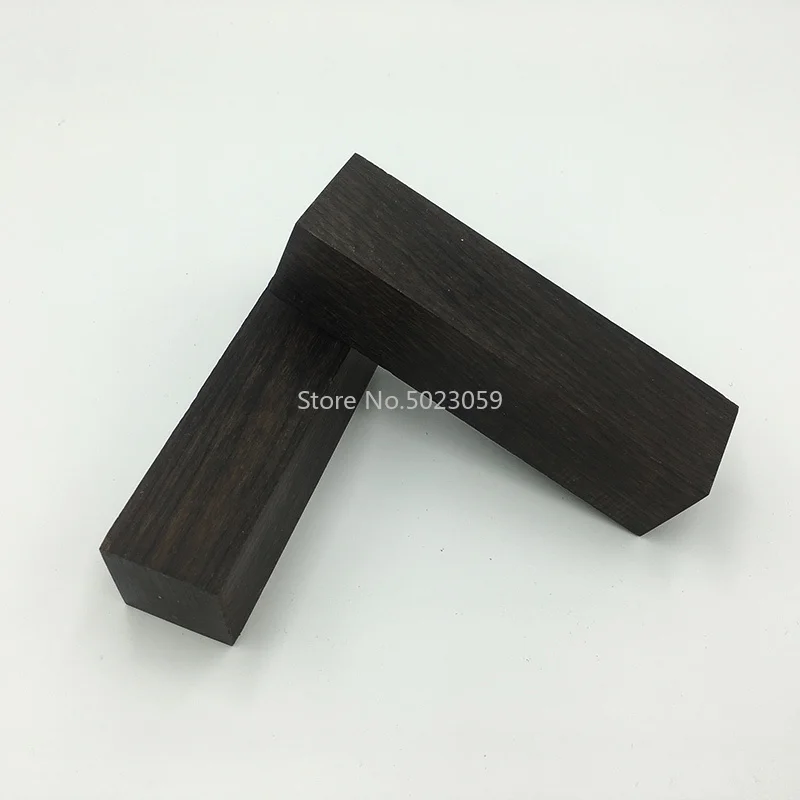 Madera Negra de ébano de varios tamaños para manualidades, mango de cuchillo, Material de fabricación, materias primas artesanales, África oriental, 2 piezas - imagen 4