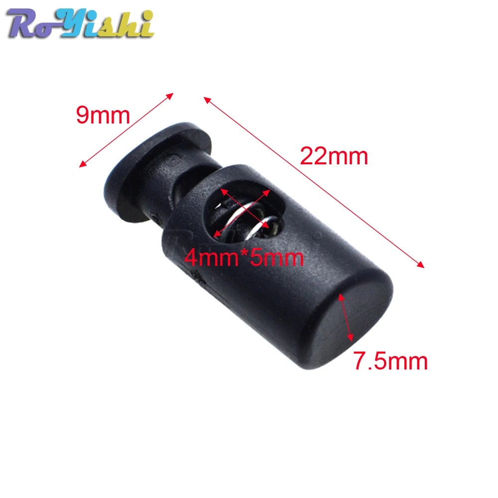 Tapón de bloqueo de cable, Clip de palanca de plástico para accesorios de ropa, tamaño: 22mm * 9mm * 7,5mm, 25 unids/paquete - imagen 2