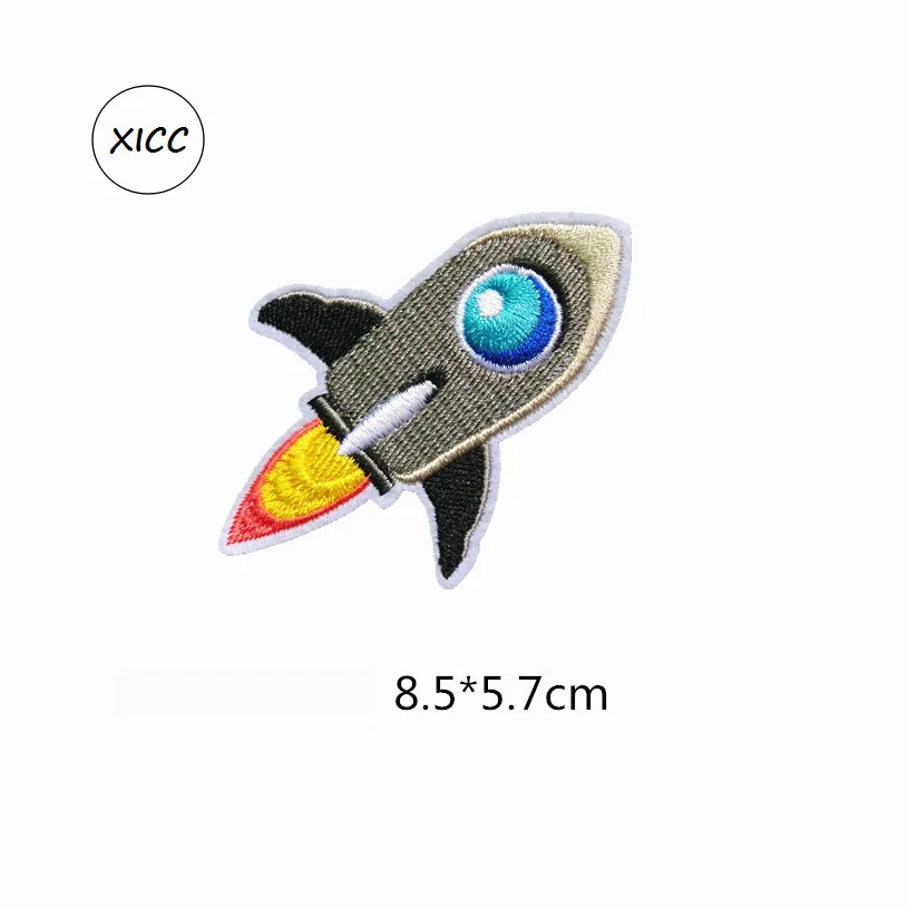 XICC Ovni-Parches Tutorial para avión, Ovni, estrellas alienígenas, Ovni, espacio y Planeta, pegatinas para planchar, apliques - imagen 2