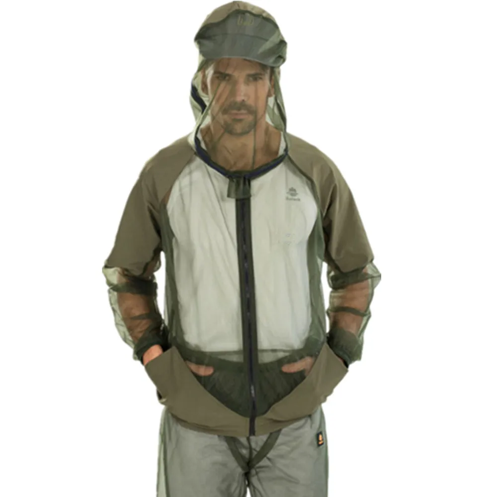 Traje de pesca de malla transpirable antimosquitos, ligero, de secado rápido, previene mosquitos, chaqueta con capucha, pantalones, verano - imagen 5