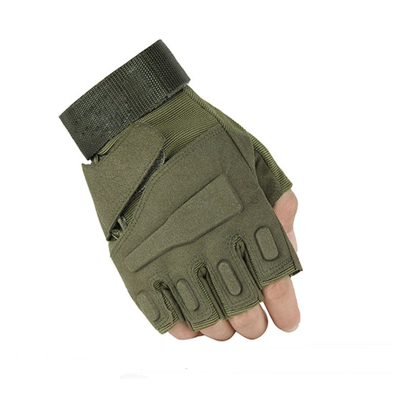 Guantes tácticos sin dedos para combate y airsoft, aire libre - imagen 4
