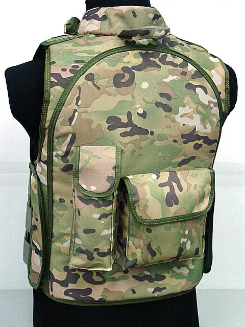 Chaleco de combate multifunción, cuatro en uno, CS, Equitment, Color bronceado, táctico - imagen 3