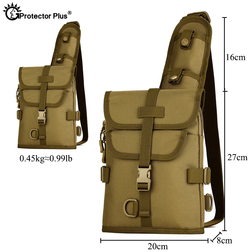 Bolsa de pecho de doble uso para hombre, Mochila deportiva informal, mensajero, multifunción - imagen 5