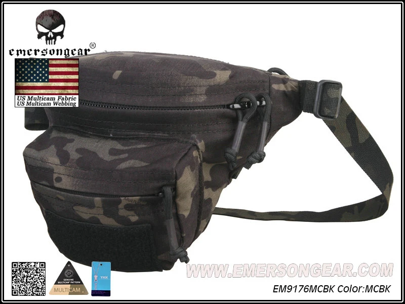 Emersongear-riñonera multifunción Molle, bolsa táctica del ejército, EM9176, negra, FG, CB, AT, FG, caqui, AOR1 - imagen 3