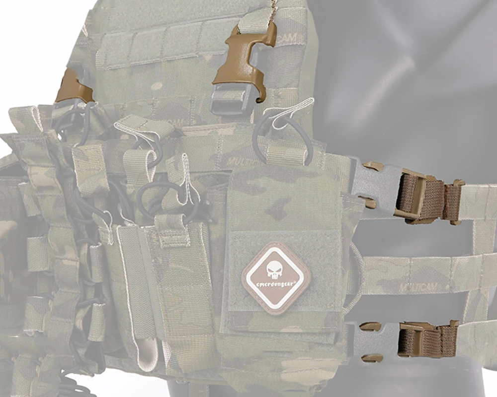 Emersongear-Kit adaptador de aparejo de pecho a chaleco táctico, correas para portador de placa Molle, accesorios adaptadores de caza y senderismo EM7330 - imagen 5