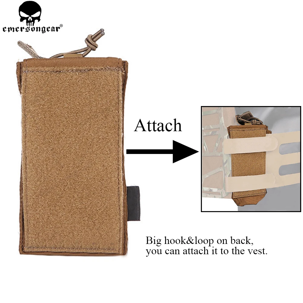 Bolsa de Radio de precisión EMERSON para chaleco SS, bolsa táctica para revistas, bolsa de herramientas de caza Airsoft, bolsa de Radio civil EMERSONGEAR EM9056 - imagen 5