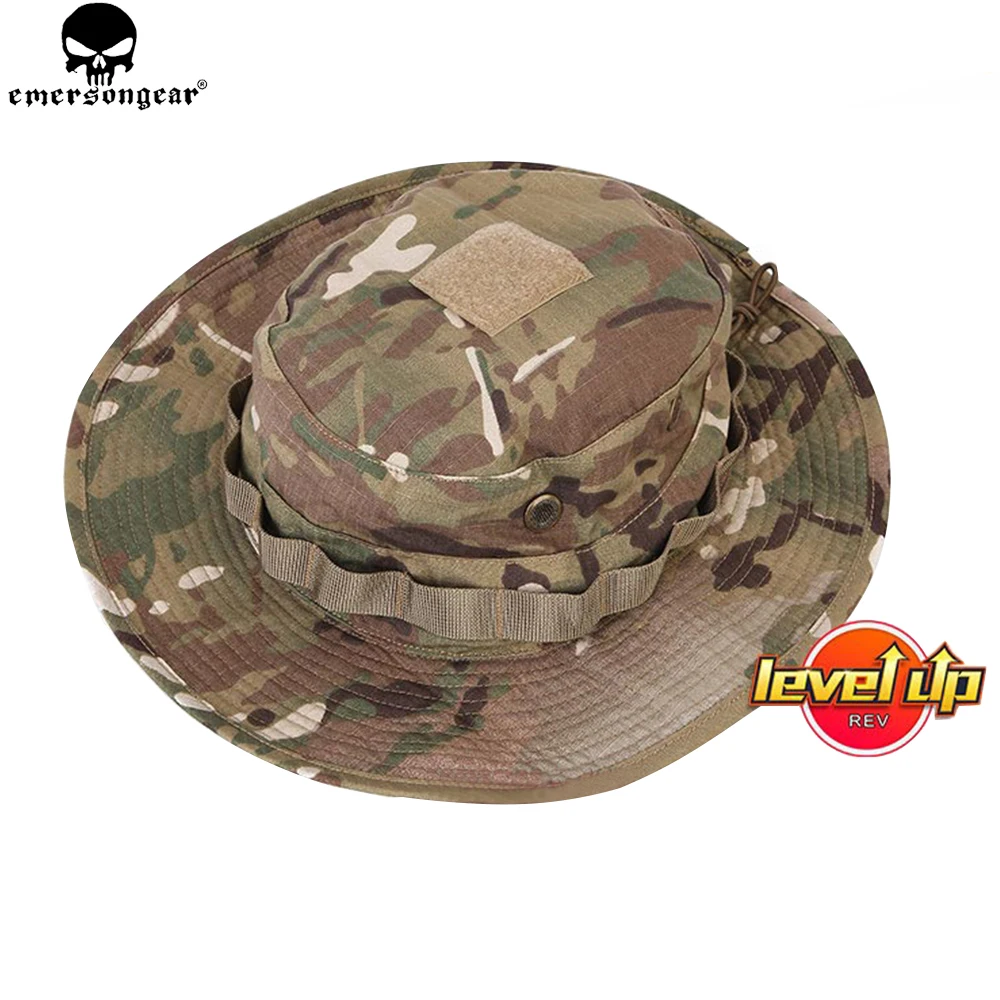 EMERSONGEAR-Sombrero Boonie táctico, camuflaje Airsoft, caza, sol, tela de rejilla antiarañazos, sombrero de camuflaje EM8553 - imagen 3