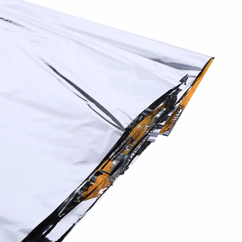 Tienda de refugio de emergencia ligera para 1-2 personas, refugio térmico Mylar, tubo impermeable, reflectante, conserva el calor, equipo de supervivencia - imagen 4