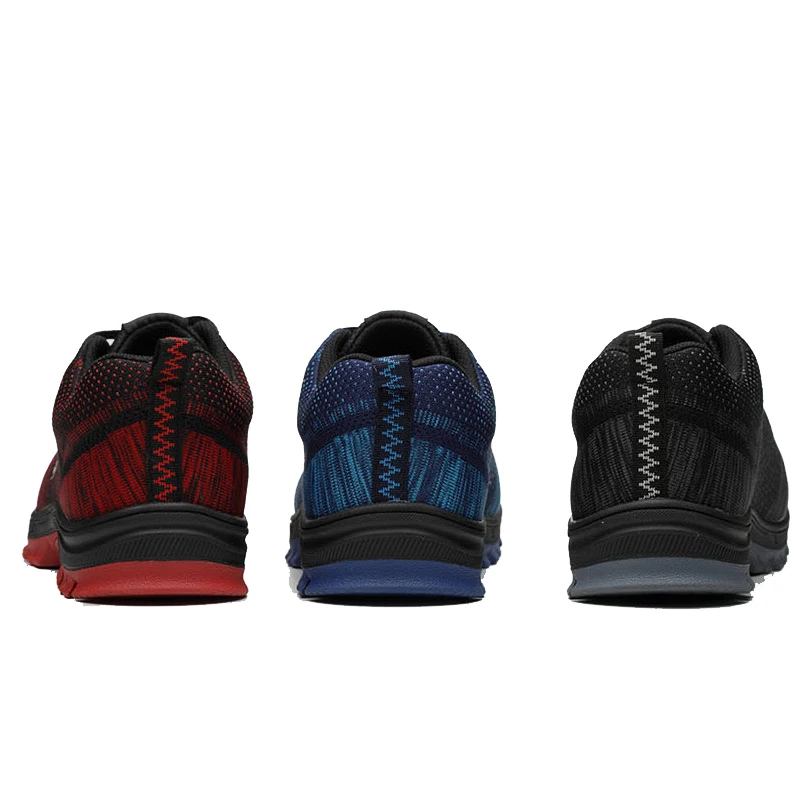 Zapatos de seguridad con punta de acero para hombre y mujer, calzado de trabajo a prueba de perforaciones, de malla transpirable, Industrial y de construcción, de verano - imagen 4