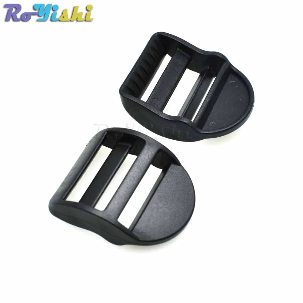 Hebillas deslizantes de bloqueo de escalera de plástico, correas de mochila, correas negras de 20mm, 25mm, 32mm, 38mm y 50mm, 1000 unids/paquete - imagen 4