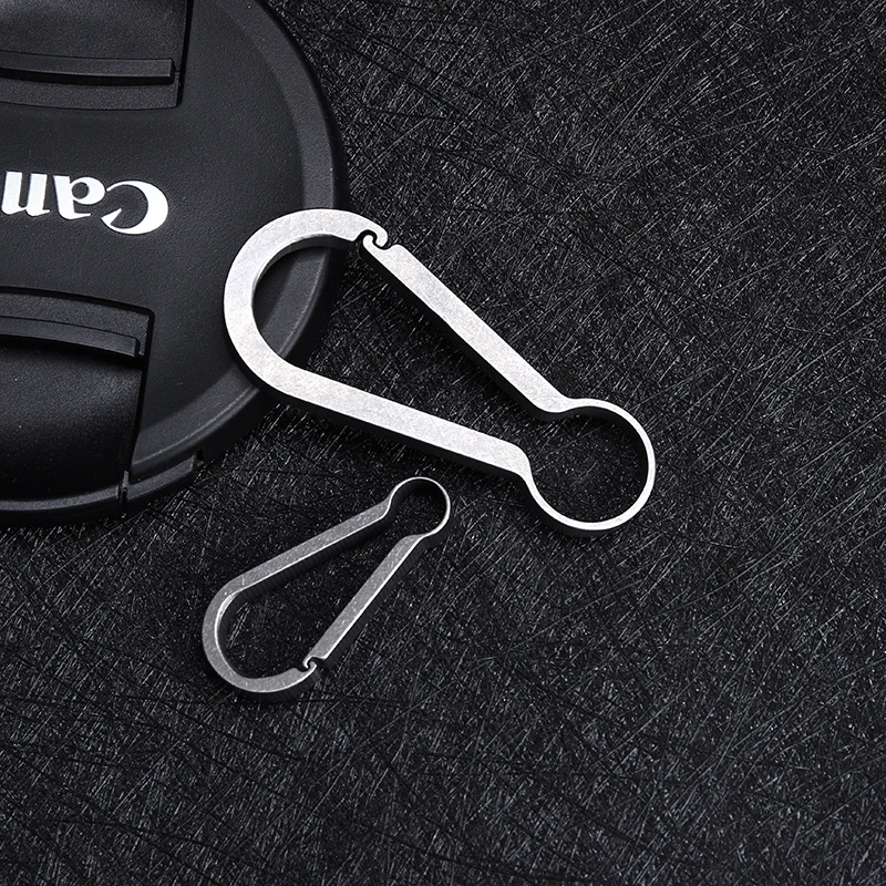 Mosquetón para llavero, gancho para llave, cierre rápido de resorte de titanio, súper ligero - imagen 4