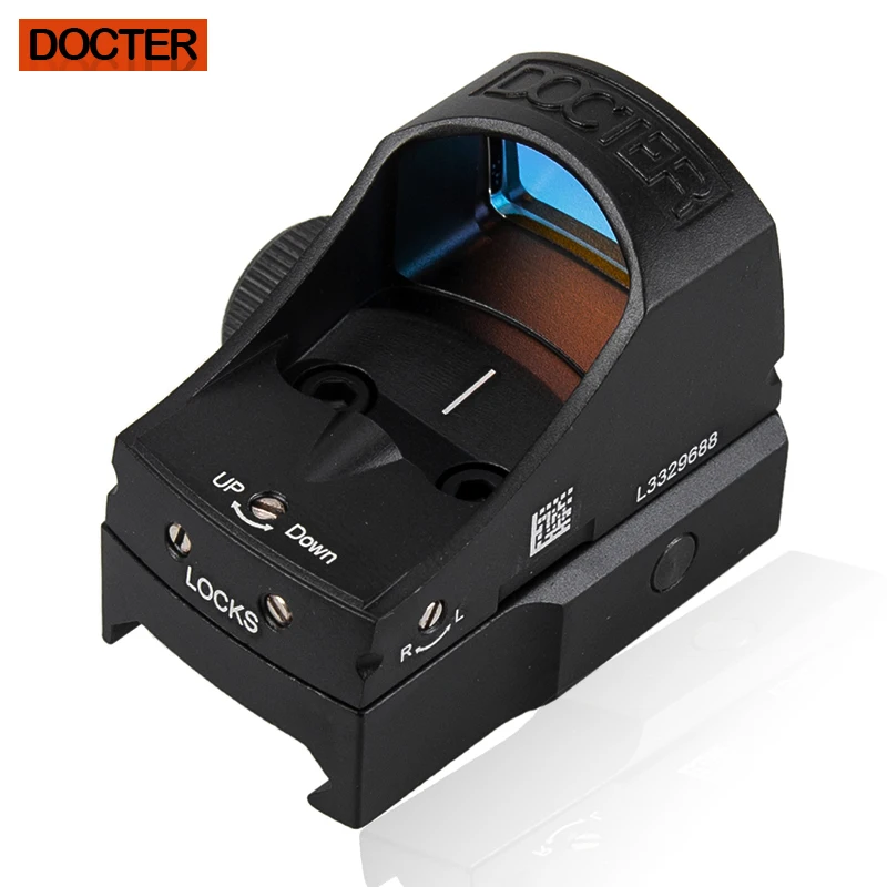 Mira de punto rojo para Rifle de caza Airsoft, reflejo táctico de iluminación automática, montura de 20mm y caja de regalo de montaje Glock - imagen 4