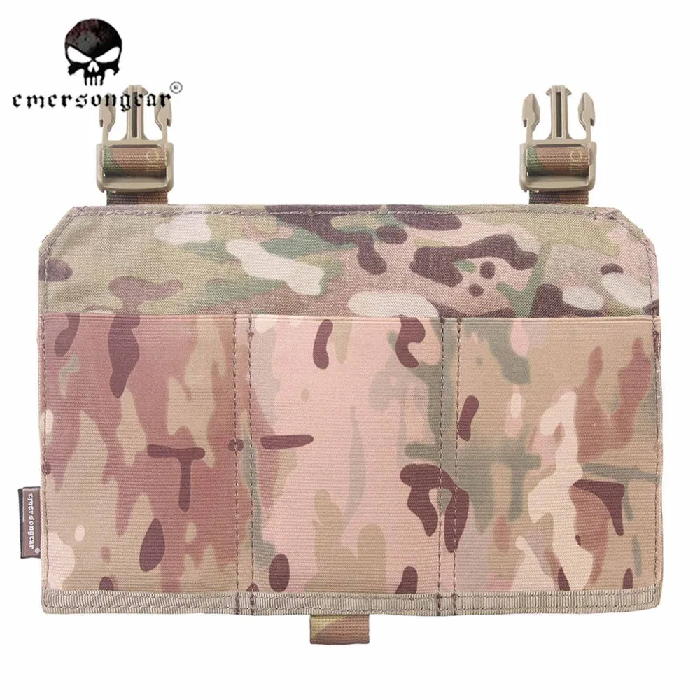 Emersongear, estilo de goma, Triple M4, Panel de bolsa para revistas, Clip rápido, bolsa frontal para Mag, bolsa de plataforma desmontable para chaleco de caza APC EM6408 - imagen 2