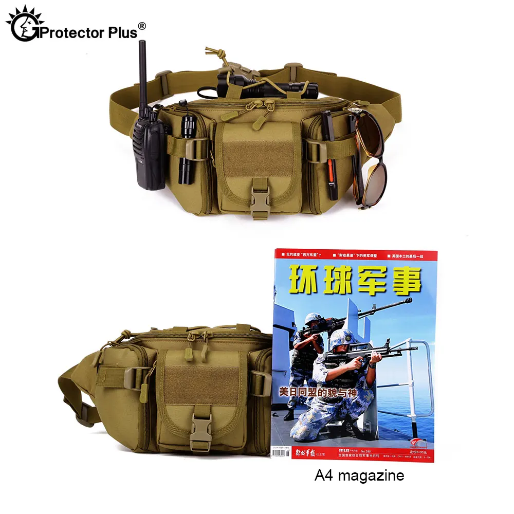 Bolsa táctica de estilo militar para acampar, bolsa impermeable de camuflaje, para deportes al aire libre, pesca y ciclismo - imagen 5