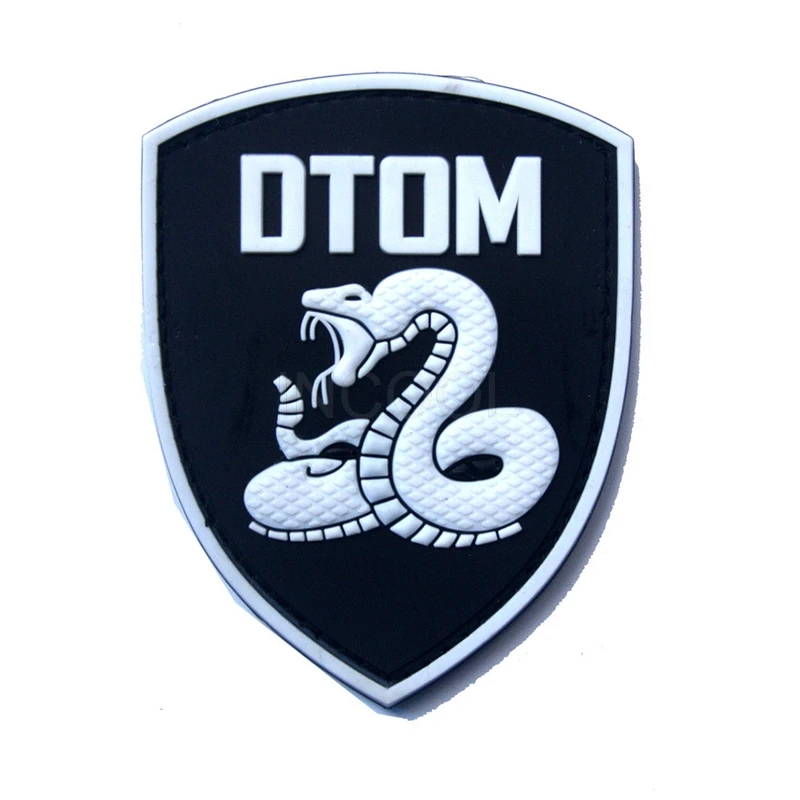 Parche militar de PVC 3D, insignias tácticas, parches de goma de serpiente para chaquetas, ropa y mochila - imagen 3