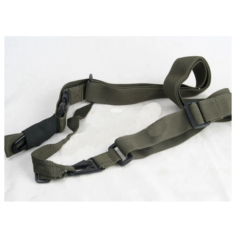 Accesorios de eslinga de Rifle de caza, sistema de correa de pistola ajustable táctica M4 AK AR15, cuerda de pistola de 3 puntos para caza Airsoft - imagen 2