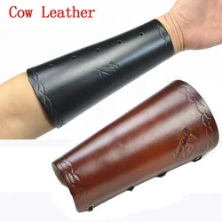 Protector de antebrazo en cuero para arco tradicional - tiro y caza
