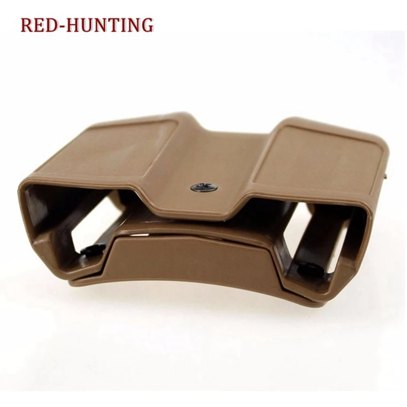 Cinturón de servicio táctico Universal, bolsa de doble pistola para revistas, estuche para cartucho, soporte con Clip - imagen 3