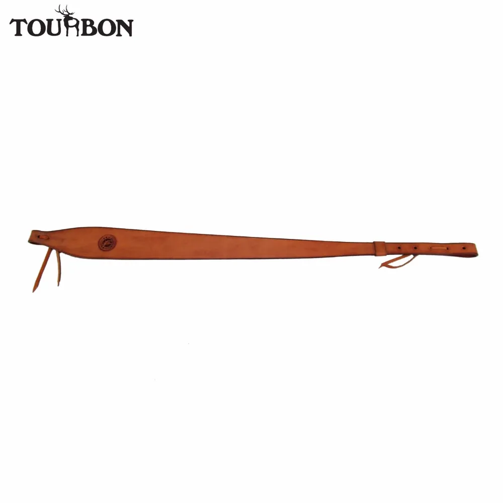 Tourbon-cabrestante de cuero genuino para Rifle, correa de hombro para escopeta, accesorios para pistola, longitud ajustada de 95CM - imagen 3