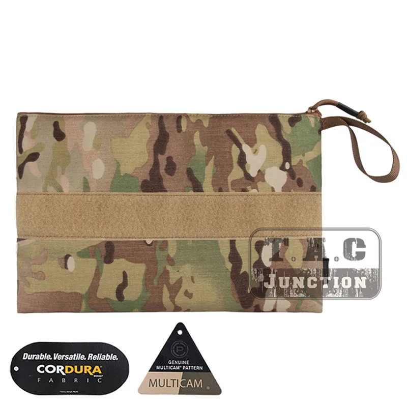 Emerson EDC bolsa con cierre de cremallera 13x9 pulgadas carpeta de archivos de utilidad bolsa de bolsillo gancho y bucle bolsa plegable paquete accesorios de caza - imagen 2