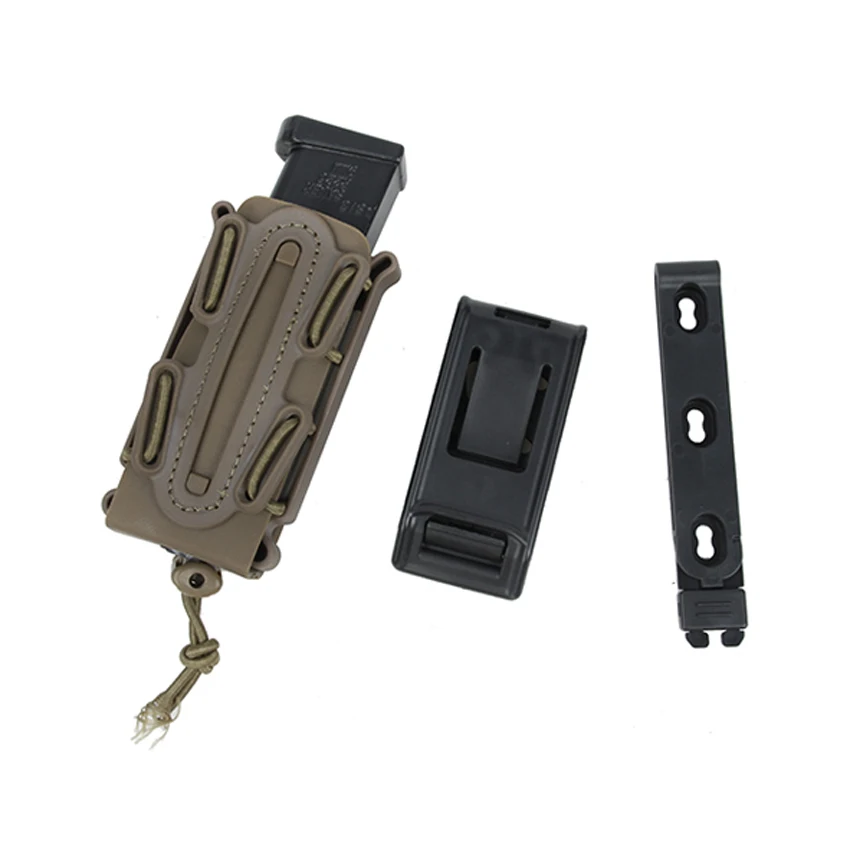 Chaleco táctico de caza para exteriores, bolsa para revistas con un solo Clip, carcasa suave de 9mm - imagen 2