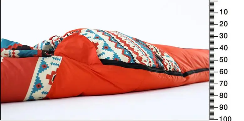 Saco de dormir de plumón de ganso para mamás y adultos, saco de dormir para acampar al aire libre, primavera e invierno, impermeable, colchón, bolsa de compresión - imagen 5