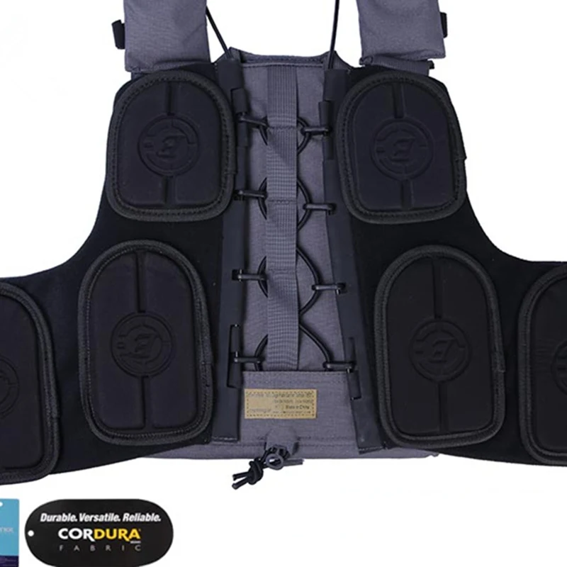 Emersongear-Placa portadora de caza azul marino, chaleco de caza ajustable, armadura versátil, con faja - imagen 4