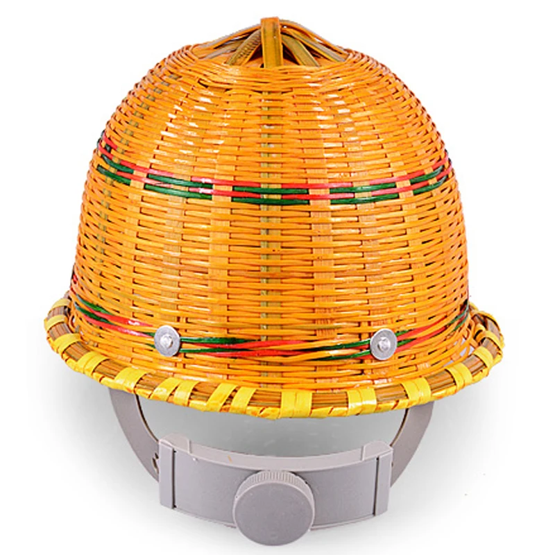 Nueva sombrilla de verano, casco de seguridad para el trabajo de bambú, ventilación para sitio de construcción, sombrero de construcción para minero, casco de seguridad tejido para hombre - imagen 5