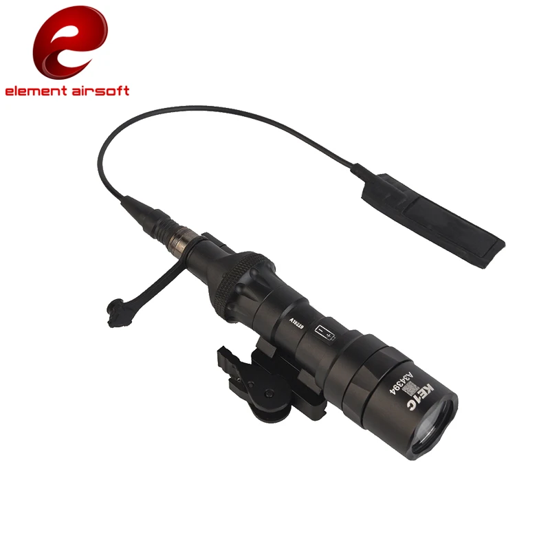 Element Airsoft-Luz LED táctica M600C para caza, linterna para arma con riel picatinny, 250 lúmenes, EX442 - imagen 3