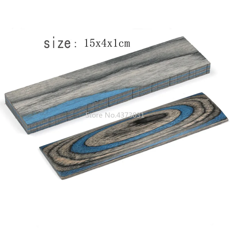 1 pieza, 4 colores, mangos de cuchillo DIY, material para hacer espacios en blanco de madera, piezas de mango de madera de Color, empuñaduras de 120x40x10mm - imagen 3