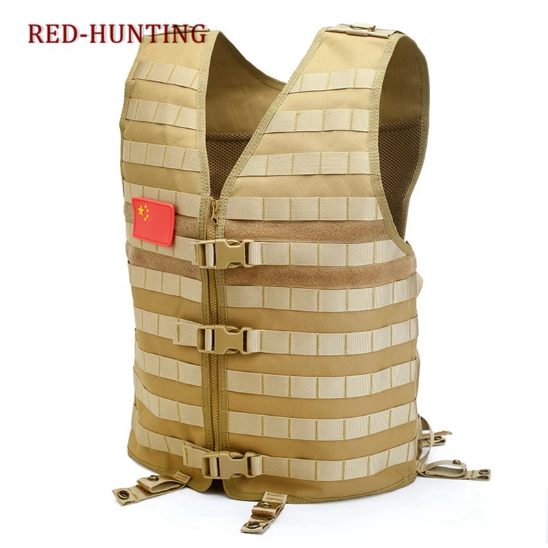 Chaleco Modular militar Molle con bolsillo de hidratación de malla oculta, conjunto de pecho Modular táctico para exteriores - imagen 3