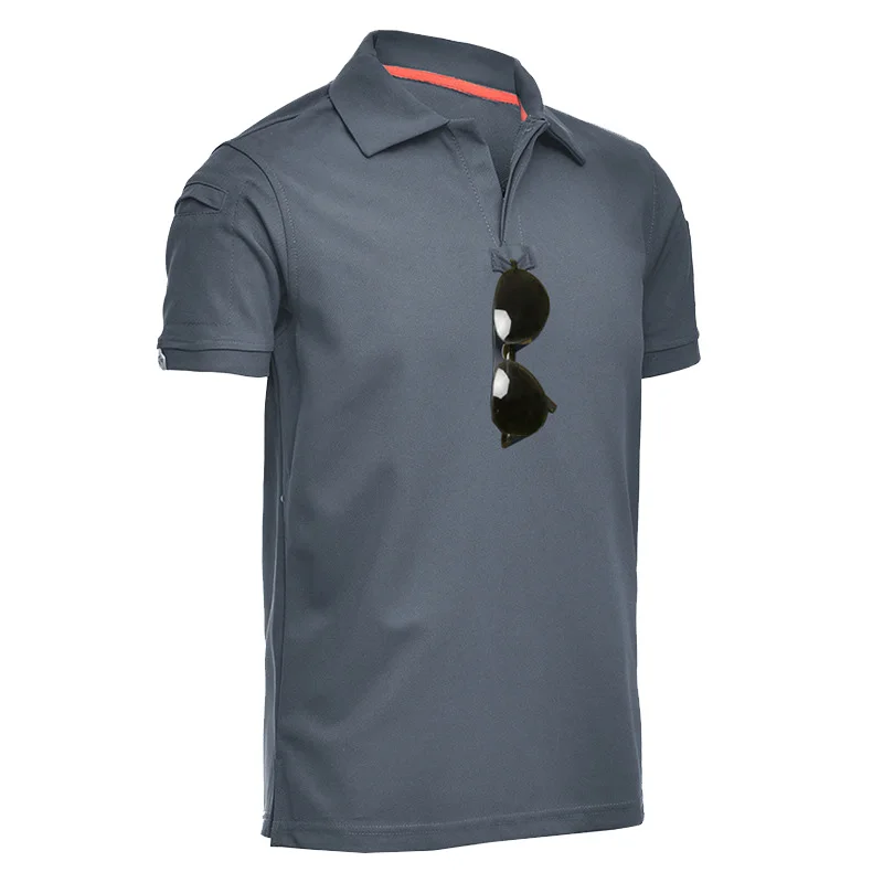 MEGE-Polo táctico de la Fuerza Aérea para hombre, Camiseta corta militar informal, polo de verano - imagen 5