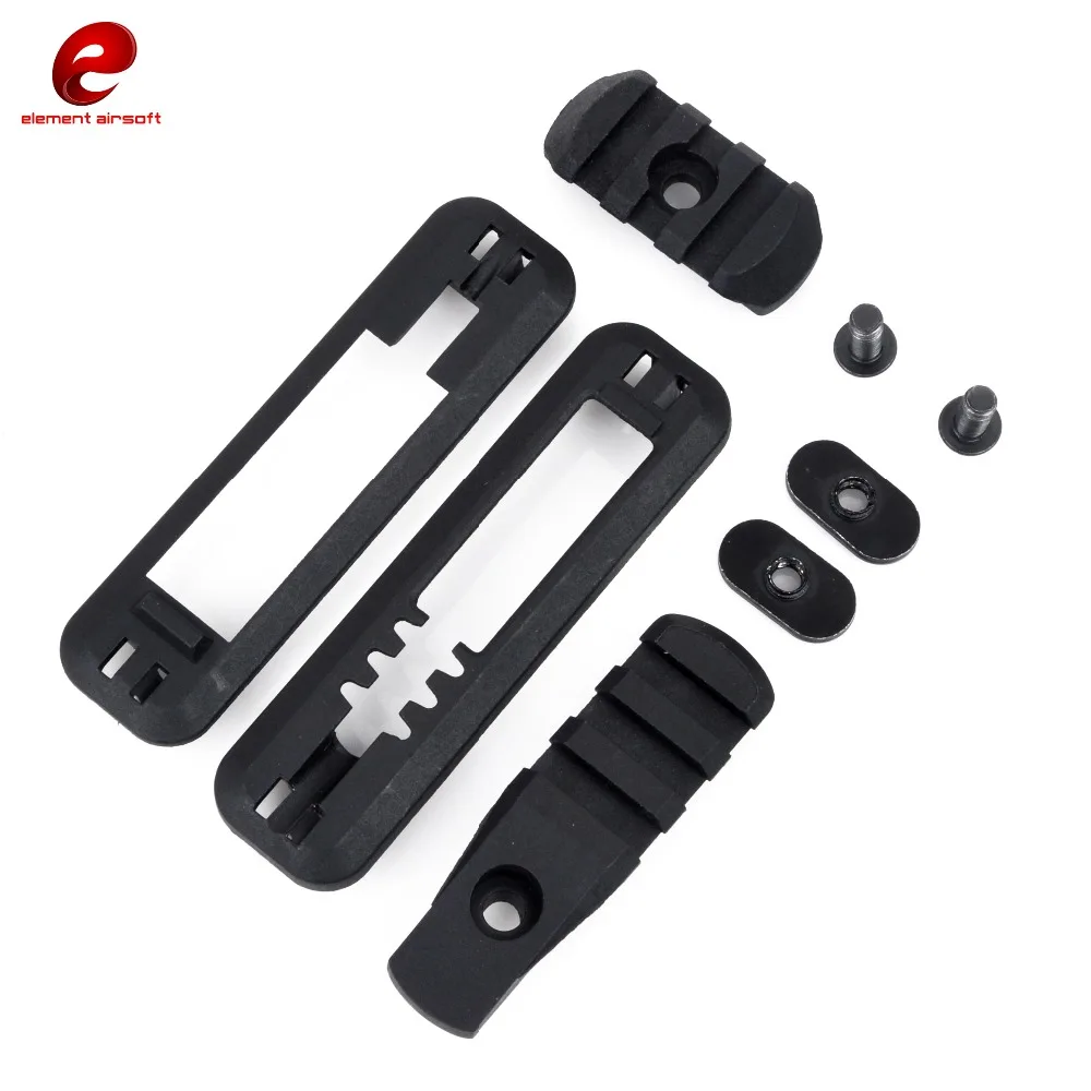 Element-Kit DE iluminación táctico DE Airsoft, accesorios DE caza, eMagpul M OE, montaje DE riel BK FG, EX253, 8 unids/set por juego - imagen 2