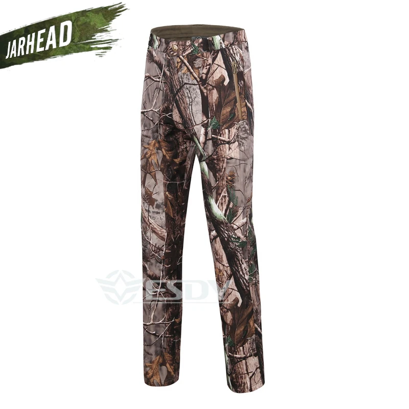 TAD-Pantalones impermeables de piel de tiburón para hombre, ropa de deporte al aire libre, escalada, CS, Camuflaje, forro polar - imagen 4