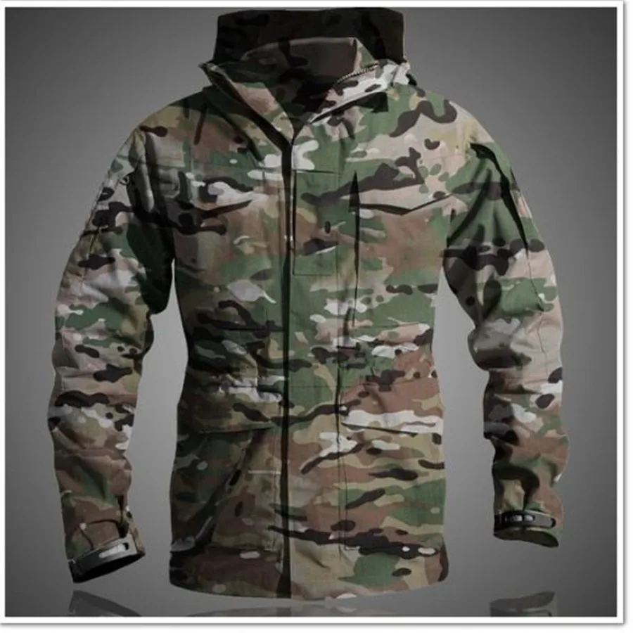 Abrigo cortavientos táctico M65 para entrenamiento al aire libre, chaqueta militar térmica con capucha para piloto de vuelo, para invierno y otoño - imagen 5