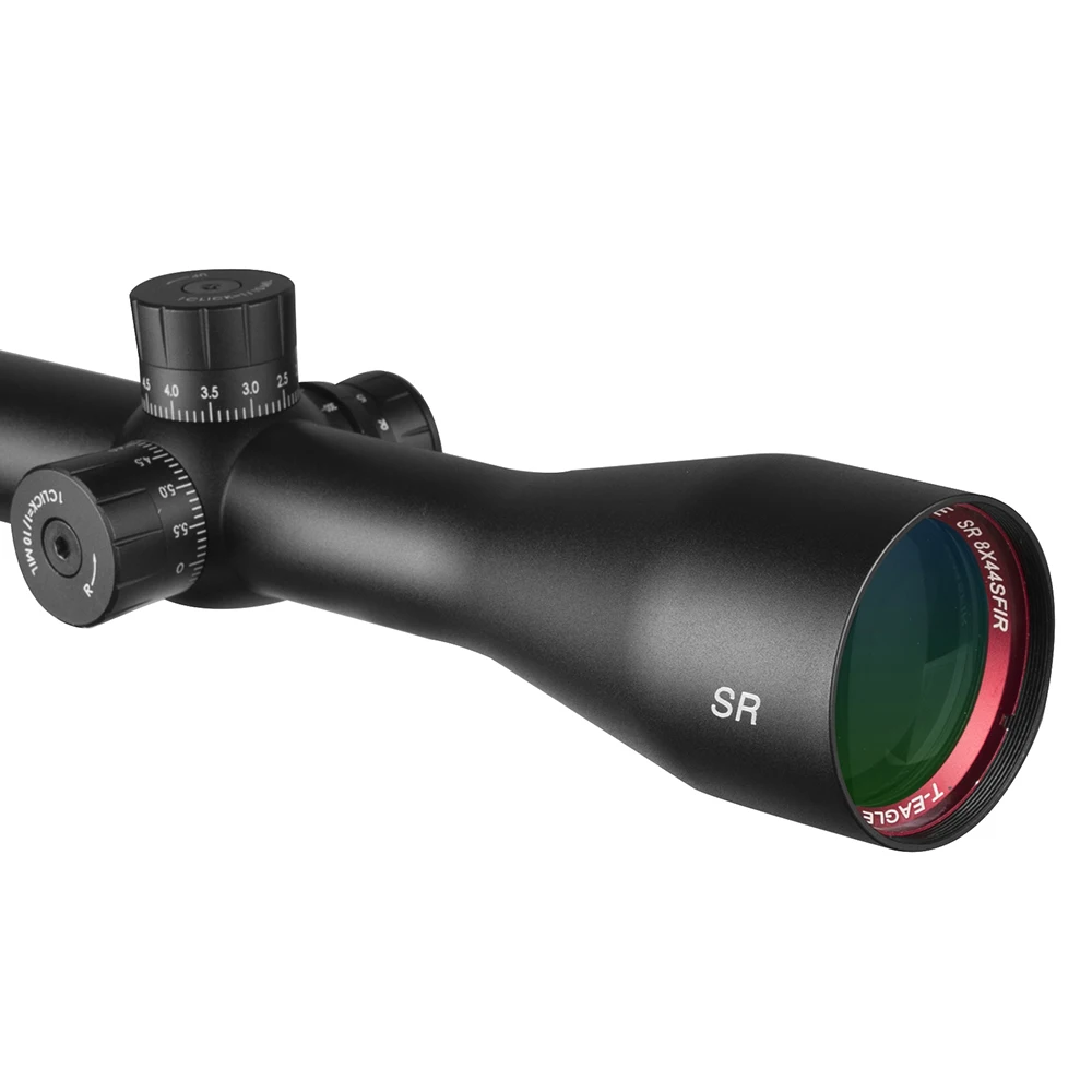 Mira óptica T-Eagle SR 8X44 SFSS, retícula grabada de vidrio rojo iluminada con bloqueo de viento, reinicio de mira de Rifle táctica, nuevo - imagen 5