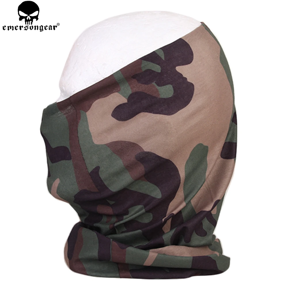 EMERSONGEAR capucha de secado rápido protección facial de secado rápido máscara con capucha multifuncional Airsoft Camping máscara transpirable Wooland EM6628 - imagen 3