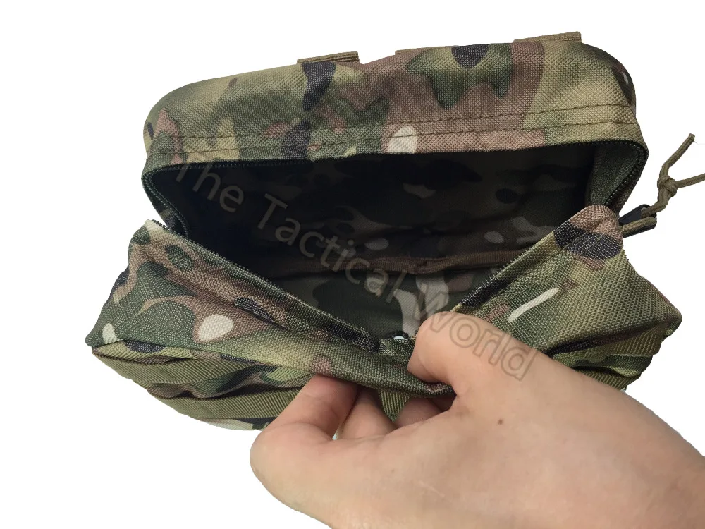 Bolsa Molle Horizontal táctica para exteriores, bolsillos tácticos de supervivencia de emergencia para cintura, bolsa de herramientas Multicam Airsoft para acampar y recuperación - imagen 3