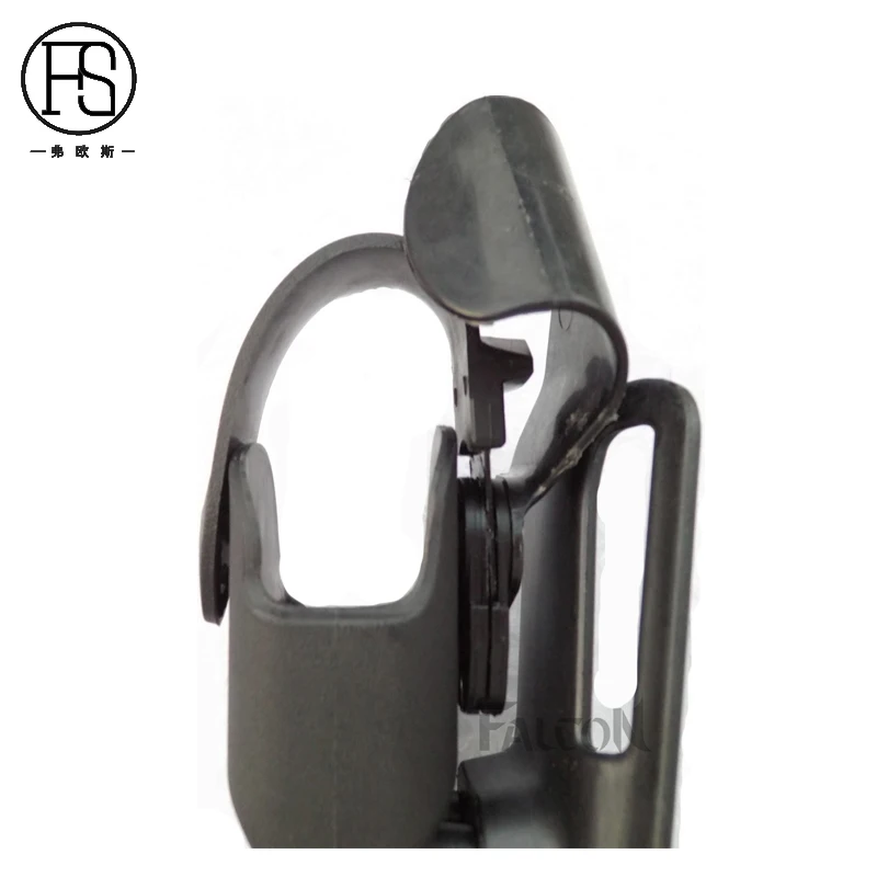 Pistolera militar Colt 1911, funda de transporte de pistola, linterna de rodamiento, cinturón táctico de caza, Airsoft, Color negro - imagen 4