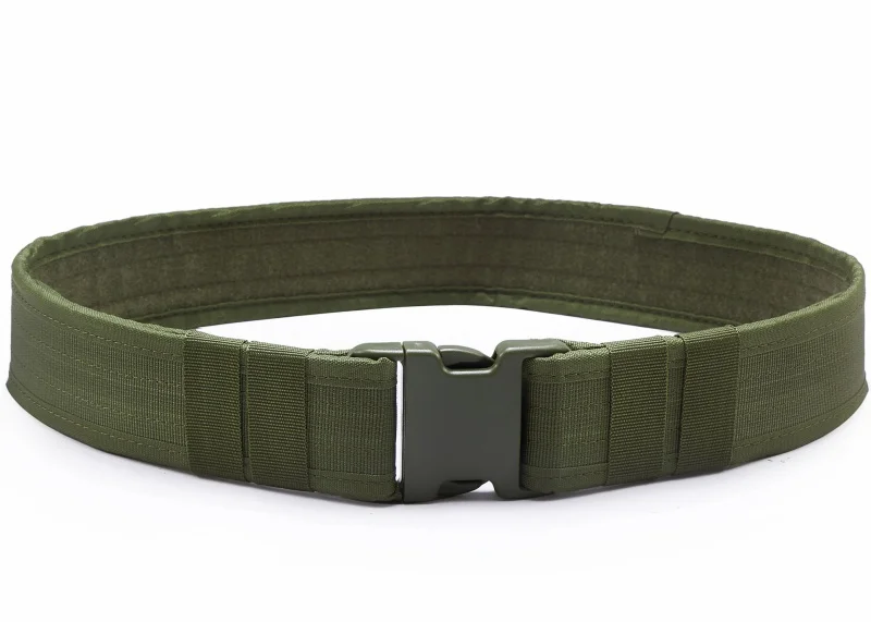 Cinturón táctico de nailon ajustable de 2 pulgadas con hebilla de plástico para deportes al aire libre, cinturón de combate del ejército militar, gancho y lazo - imagen 3