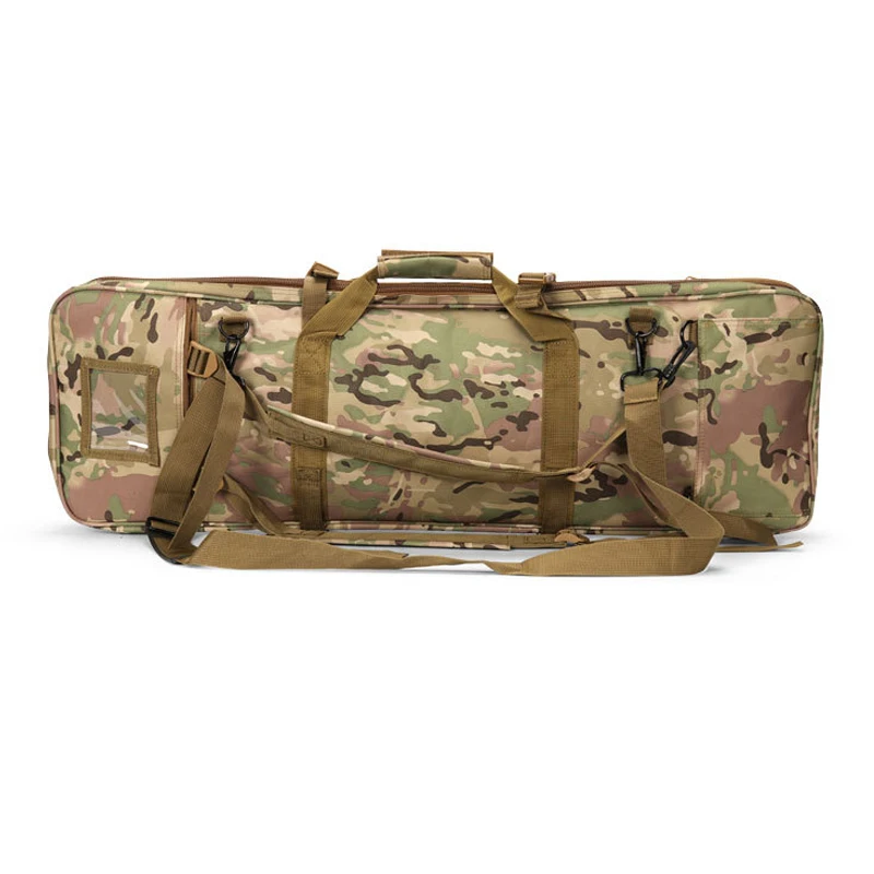 Bolsa de caza al aire libre para pistola, bolsa táctica para pistola, mochila, bolsa de transporte cuadrada para Rifle doble pesado con correa para el hombro, caza M4 Airsoft - imagen 2