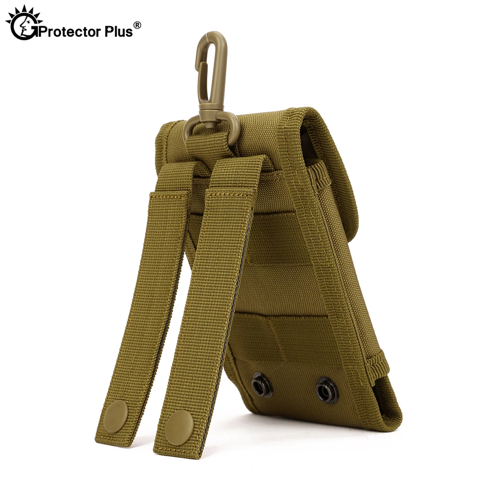 Bolsa de fijación PROTECT PLUS para hombre, conjunto de teléfono móvil de 5,8 pulgadas, sistema táctico MOLLE, bolsa de accesorios, bolsas de viaje para escalar y senderismo - imagen 5