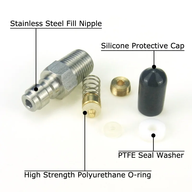 Nuevo Tetina de llenado de acero inoxidable, conector de enchufe rápido de 8MM, válvula de retención unidireccional - imagen 2